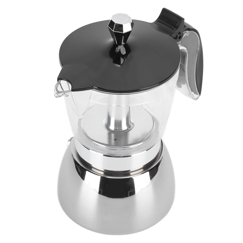 Cafetera Espresso Moka de Acero Inoxidable, 6 Tazas Z2729