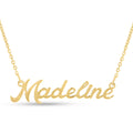 Gold Nameplate Necklace, 16 inches B20194