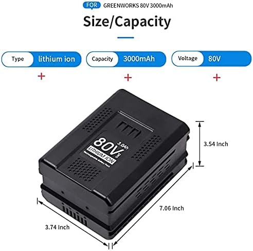 80V 3.0Ah Replacement Lithium Ion Battery C7798