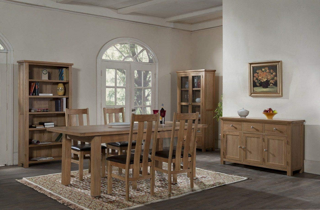 Oak Small Bookcase Solid Rustic Hardwood 3 Tier Bookshelf M997