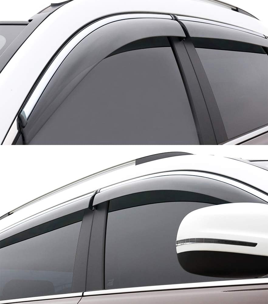 Car Window Visor Vent Shade Deflector Sun/Rain Guards Z497726
