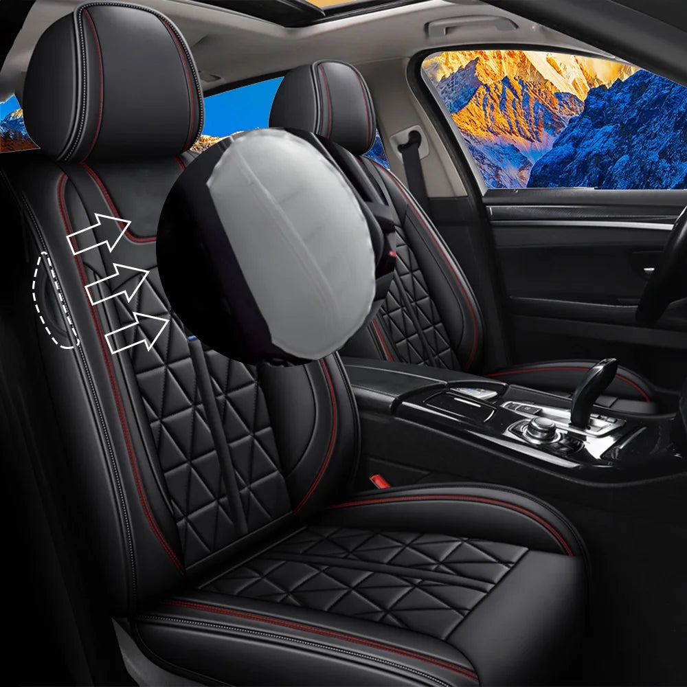PU Leather Car Seat Cover Full Set T122304
