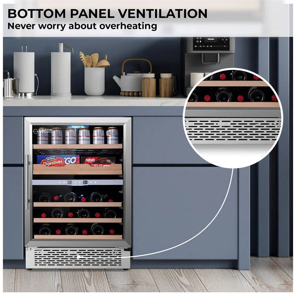 2-Zone Gourmet Center with Wine Bottle Storage K47827