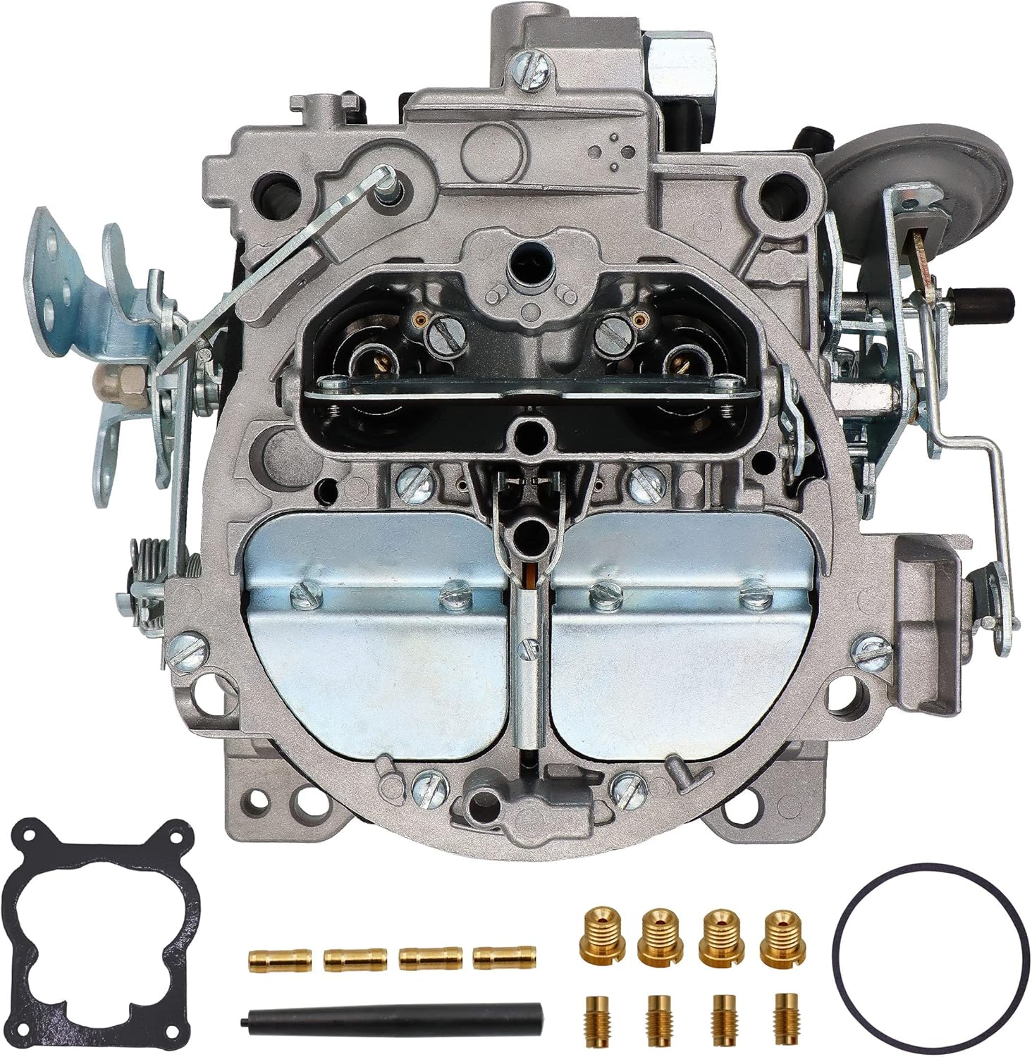 Carburetor 4 Barrel 750 CFM Manual Choke with Gaskets Plugs Jets N602