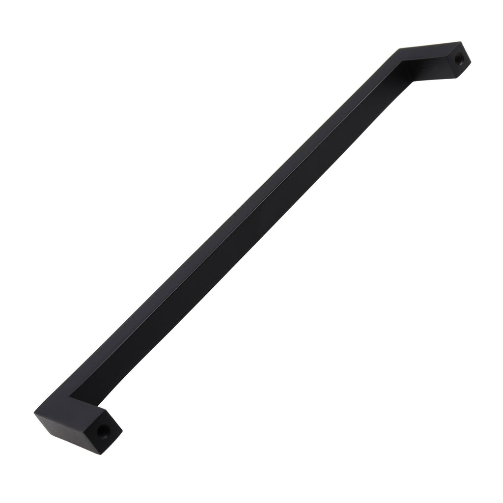 Matte Black Solid Square Cabinet Bar Pull Handles 7-9/16x22 Center Pack of 25 G29582
