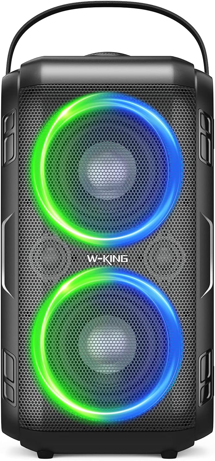 80W Bluetooth Speaker with LED Lights and 12000mAH Battery I779696