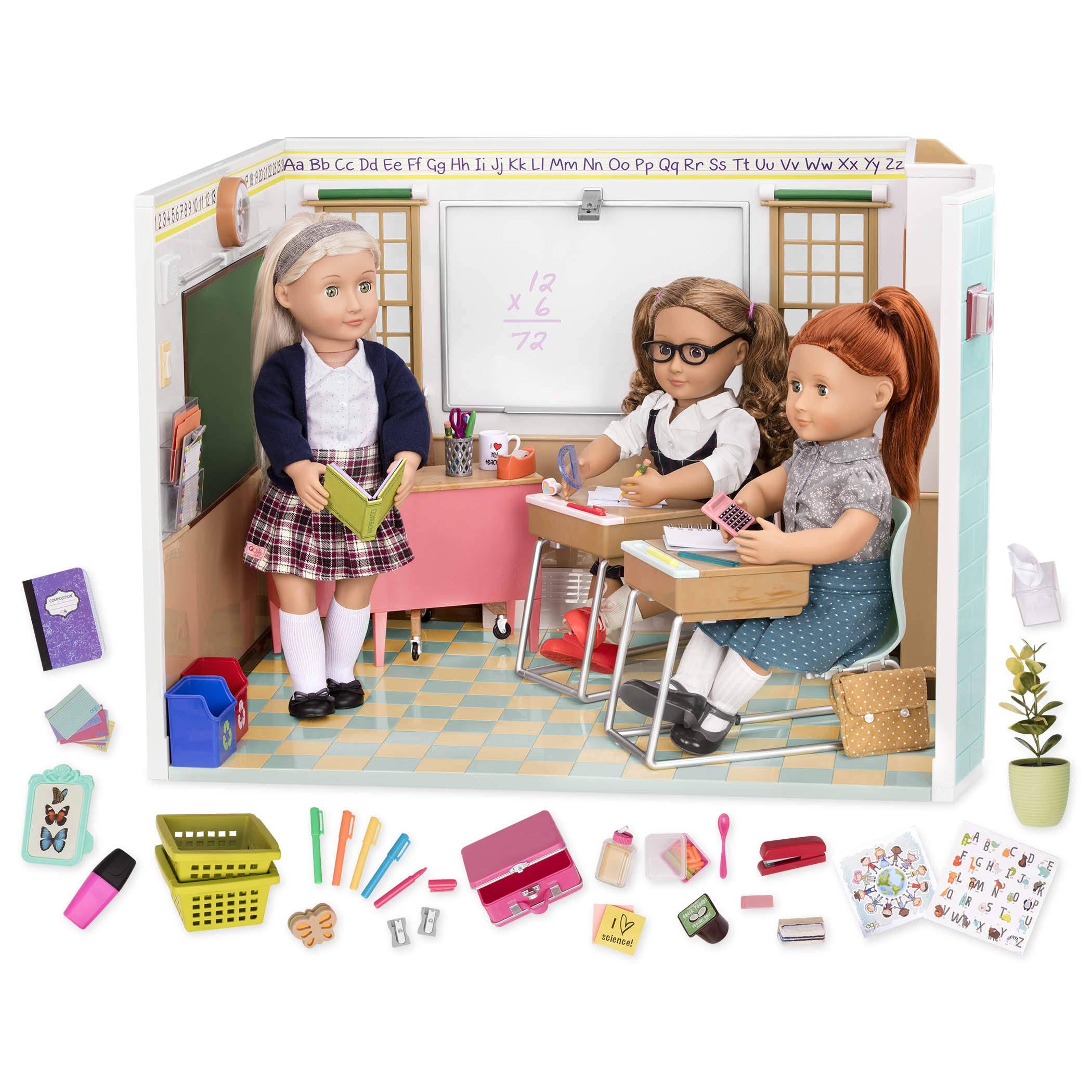 School Room for 18 in Dolls P630