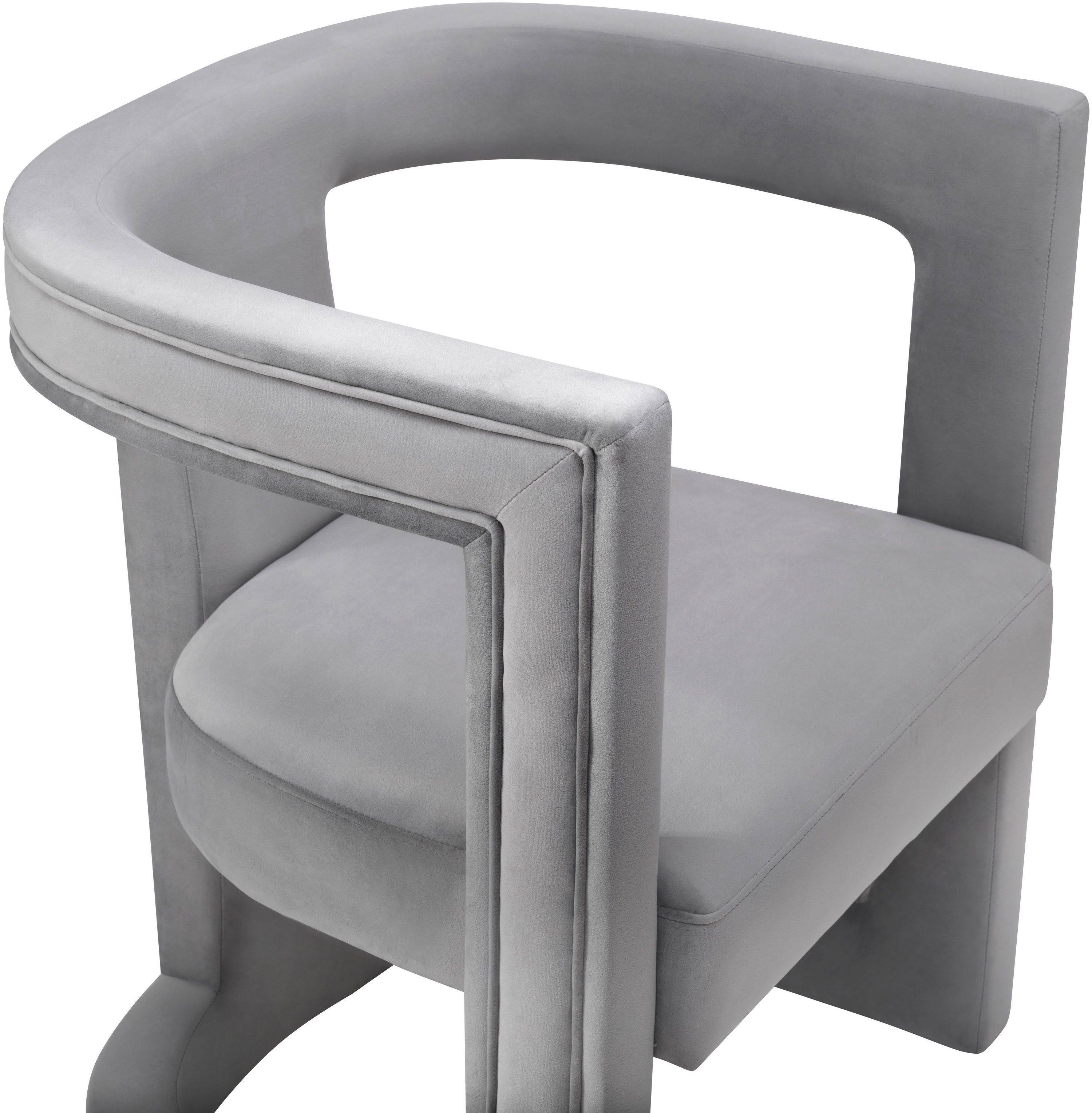Grey Velvet Chair L8981