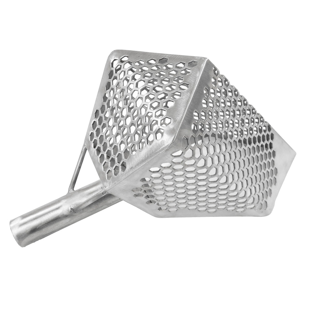 Stainless Metal Detector Sand Scoop with Hexagon Holes R60938
