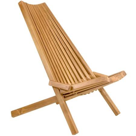 Folding Acacia Wood Outdoor Lounge Chair Y9346
