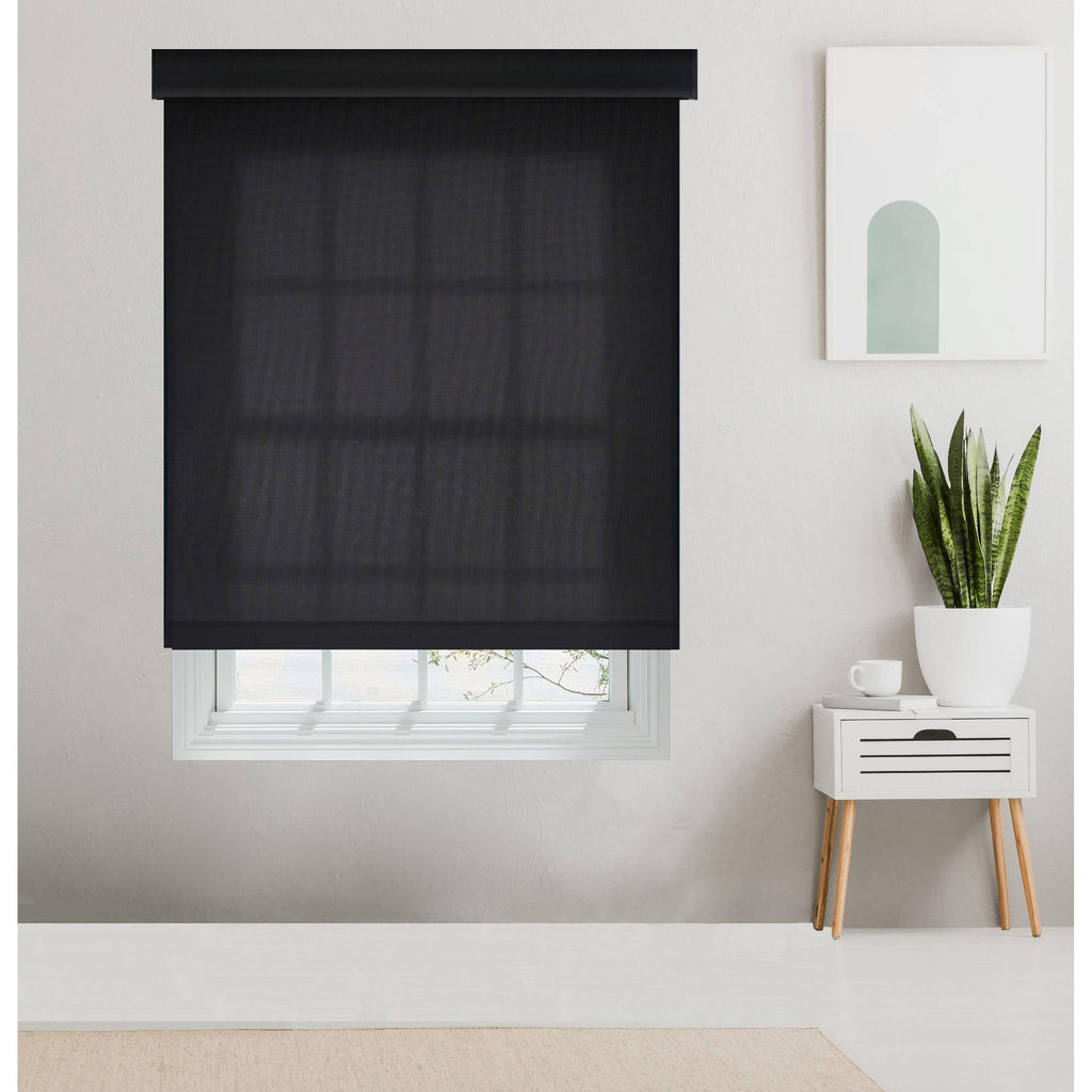 Black Cordless Cassette Roller Shade J97478