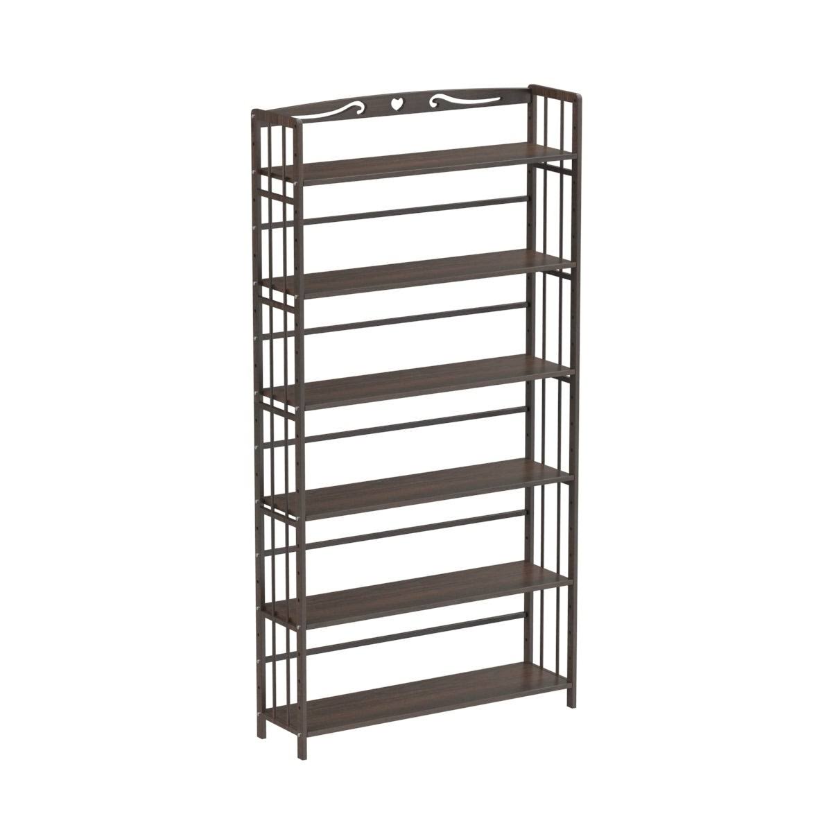 Solid Wood Etagere Bookcase Bookshelf R919495