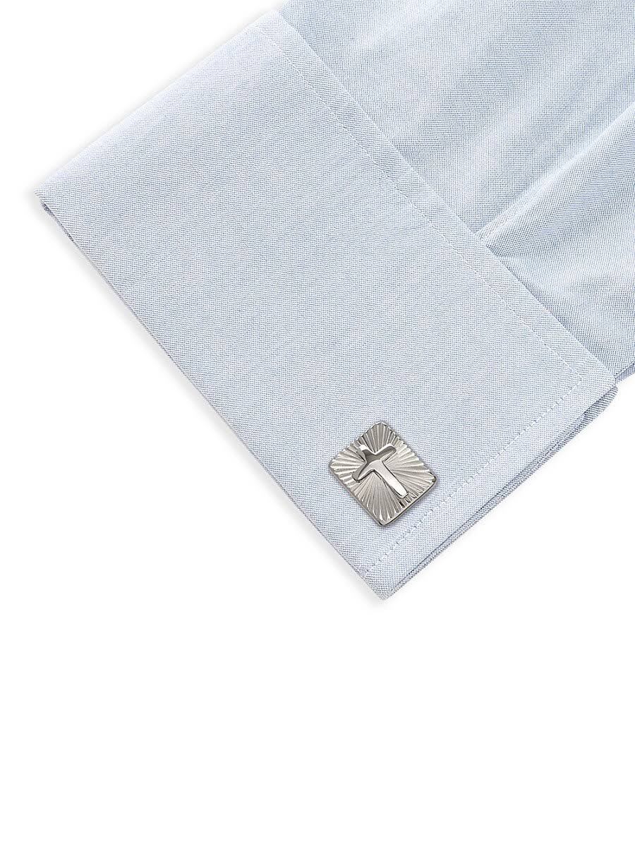 Silver Cross Cufflinks T3714