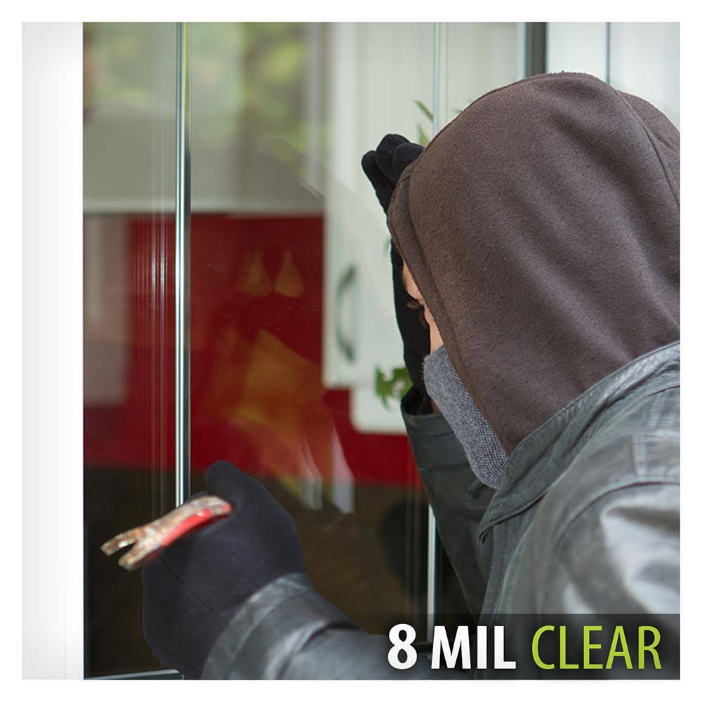 Clear 8 Mil Window Film Security and Safety J279