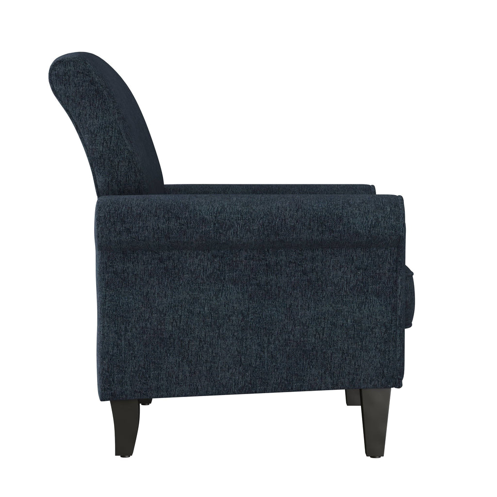 Red Velour Traditional Armchair P622004
