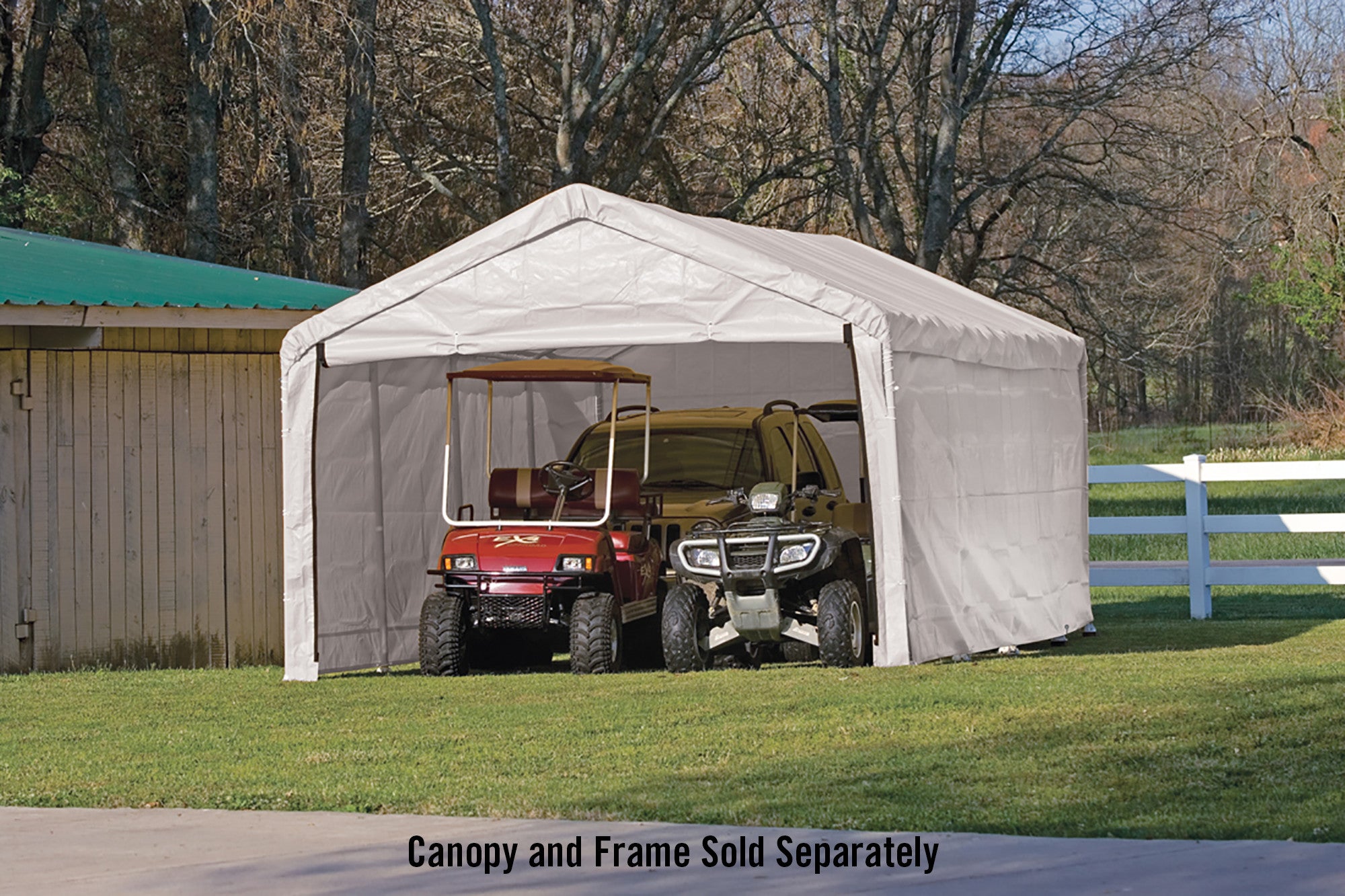 White Canopy Enclosure Kit Fits 2" Frame O6534
