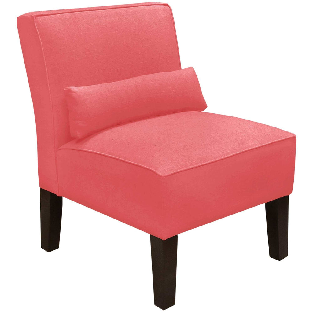 Navy Linen Armless Chair Q3880