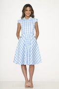 Blue Gingham Dress E131674