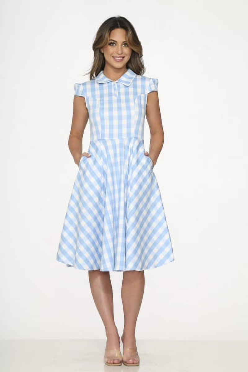 Blue Gingham Dress E131674