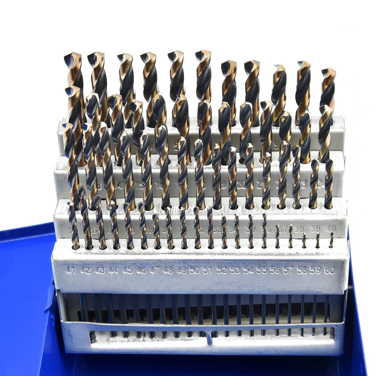 60 Piece High Speed Steel M2 Twist Drill Bit Set Y571