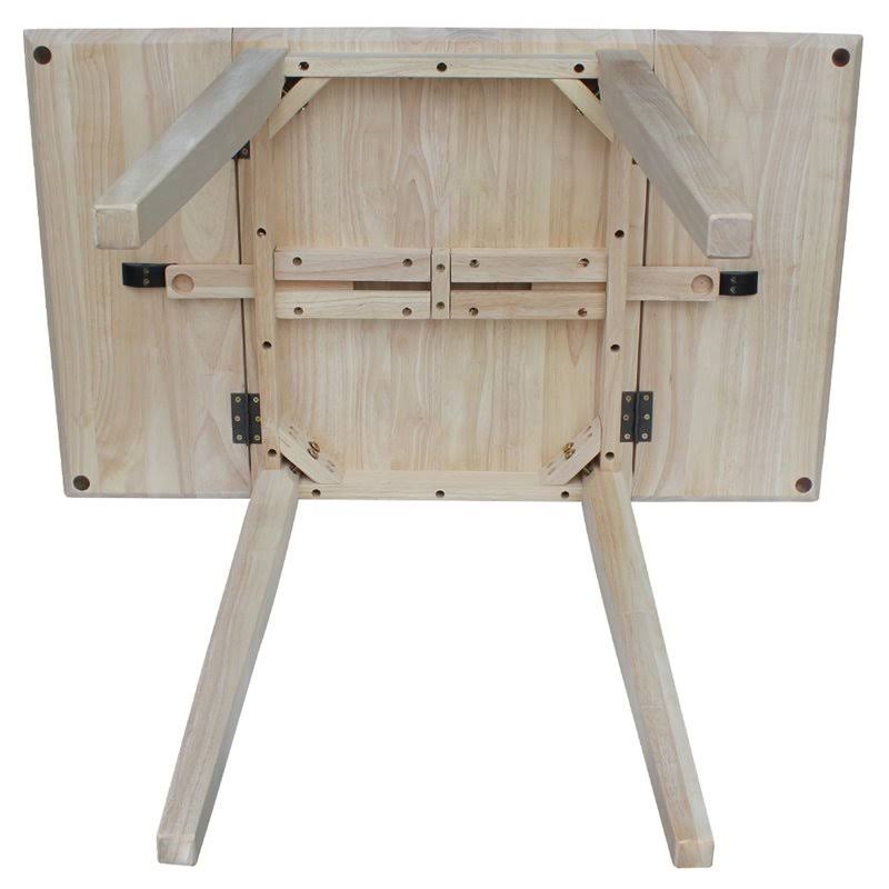 Unfinished Drop Leaf Folding Dining Table D907519