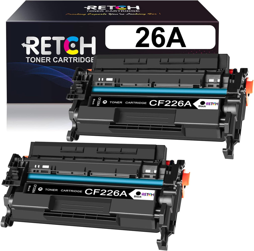 Black Toner Cartridges for HP 26A CF226A 26X CF226X (4 Pack) T631