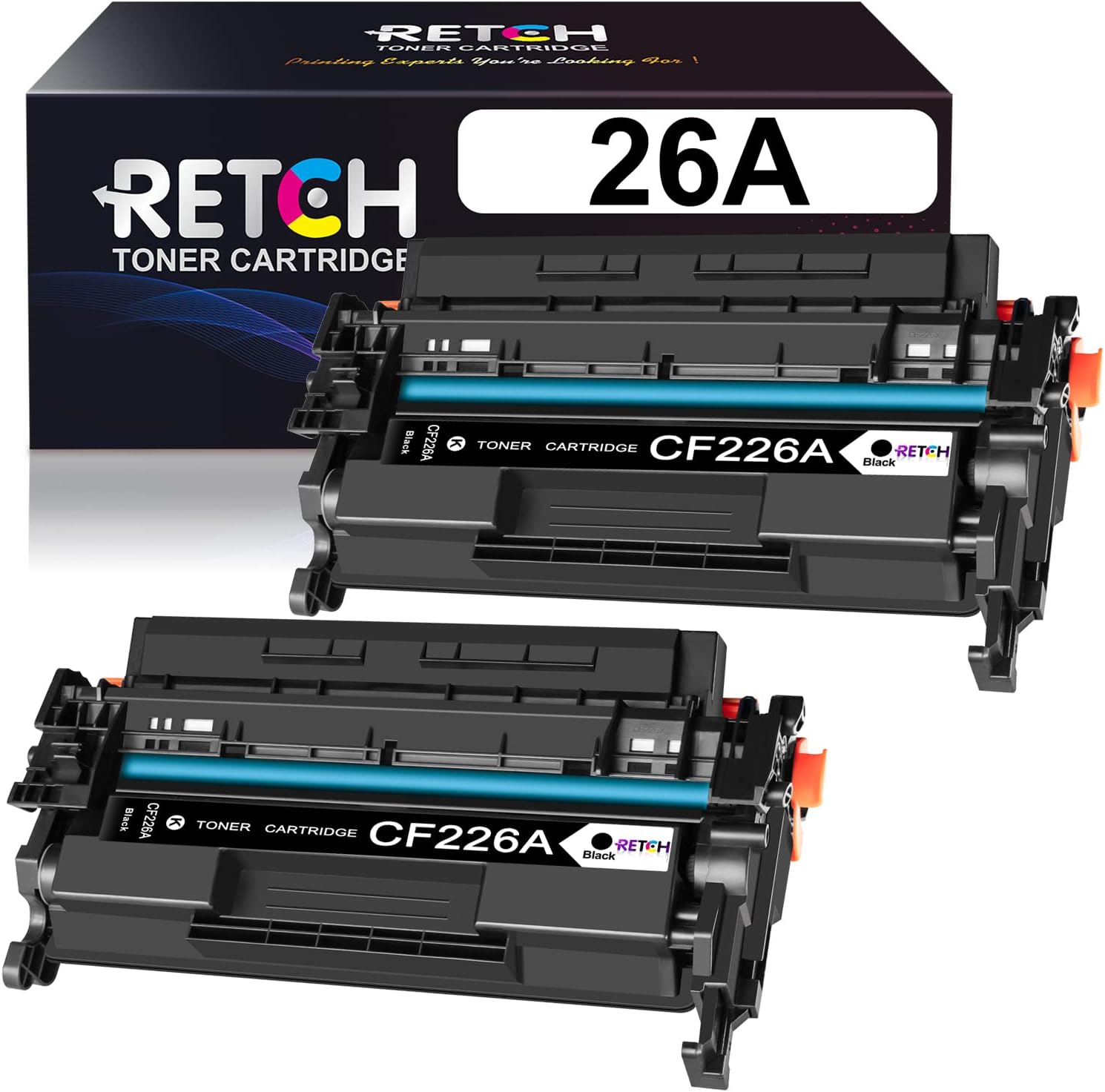Black Toner Cartridges for HP 26A CF226A 26X CF226X (4 Pack) T631