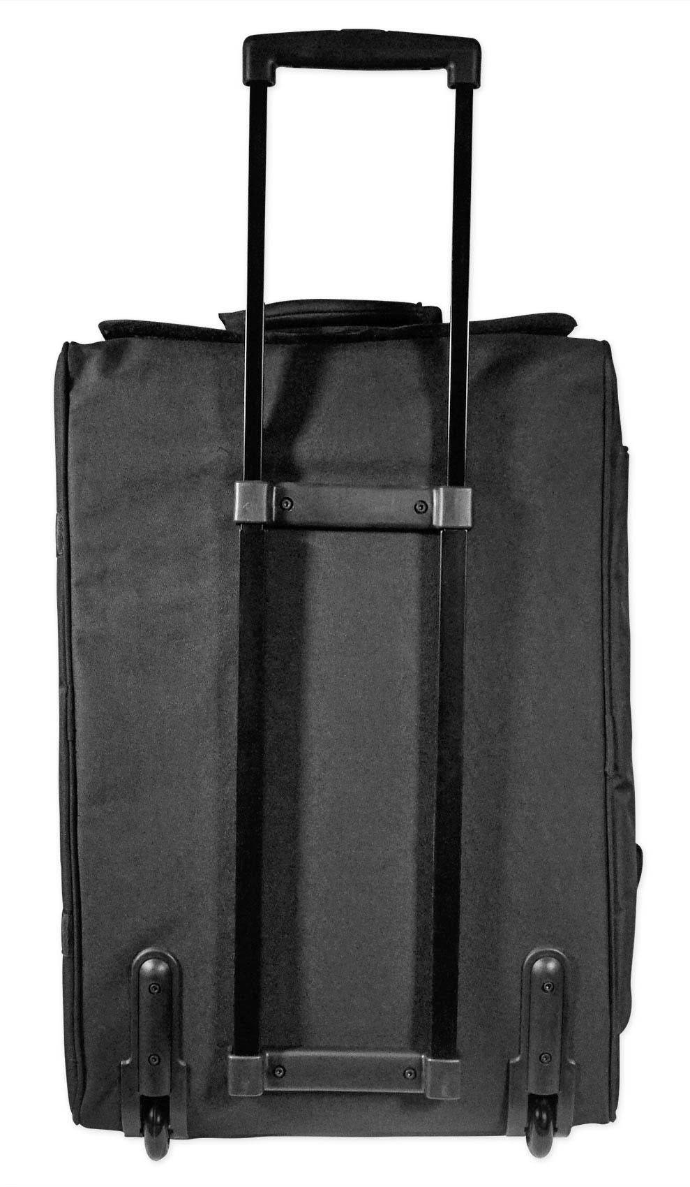 Rockville Rolling Travel Case Speaker Bag with Handle and Wheels E449029
