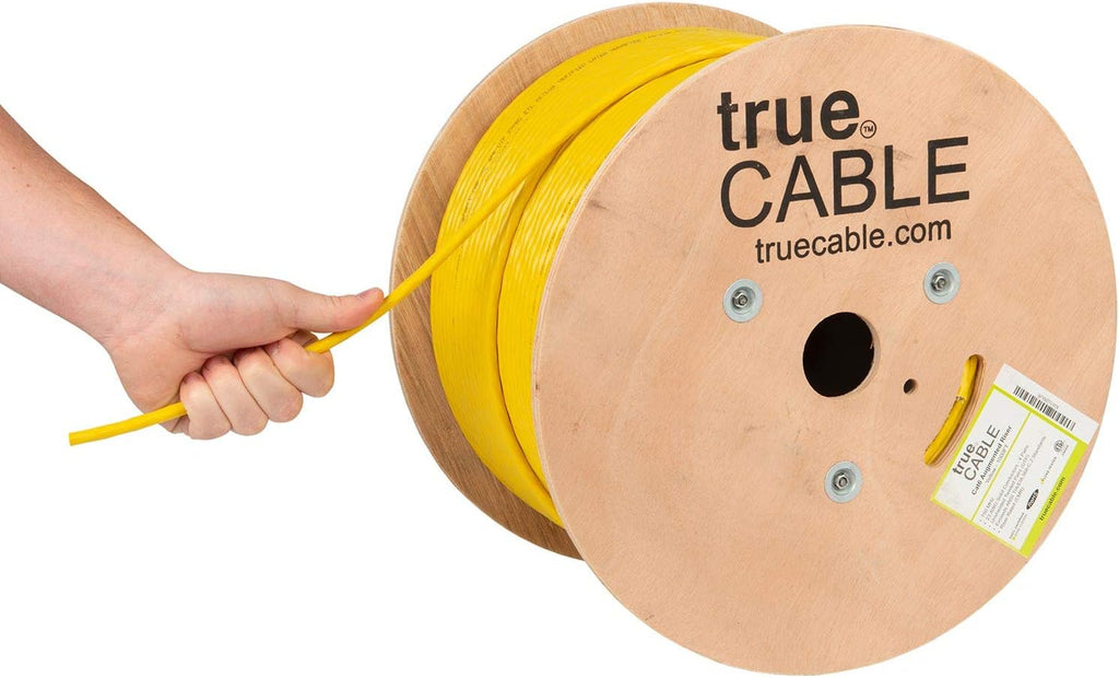 Cat6A Riser Bulk Ethernet Cable, 1000ft, Green, 23AWG 4 Pair Solid Bare Copper, UTP G7157