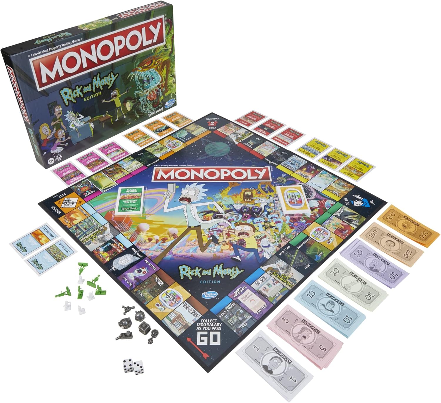 Monopoly Board Game with Collectible Tokens M38543