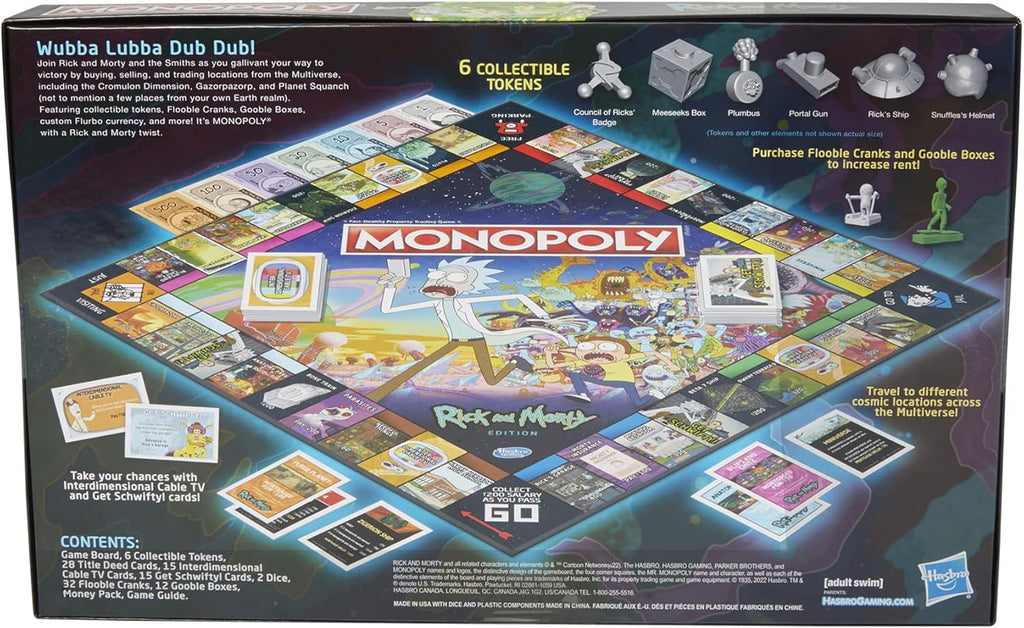 Monopoly Board Game with Collectible Tokens M38543