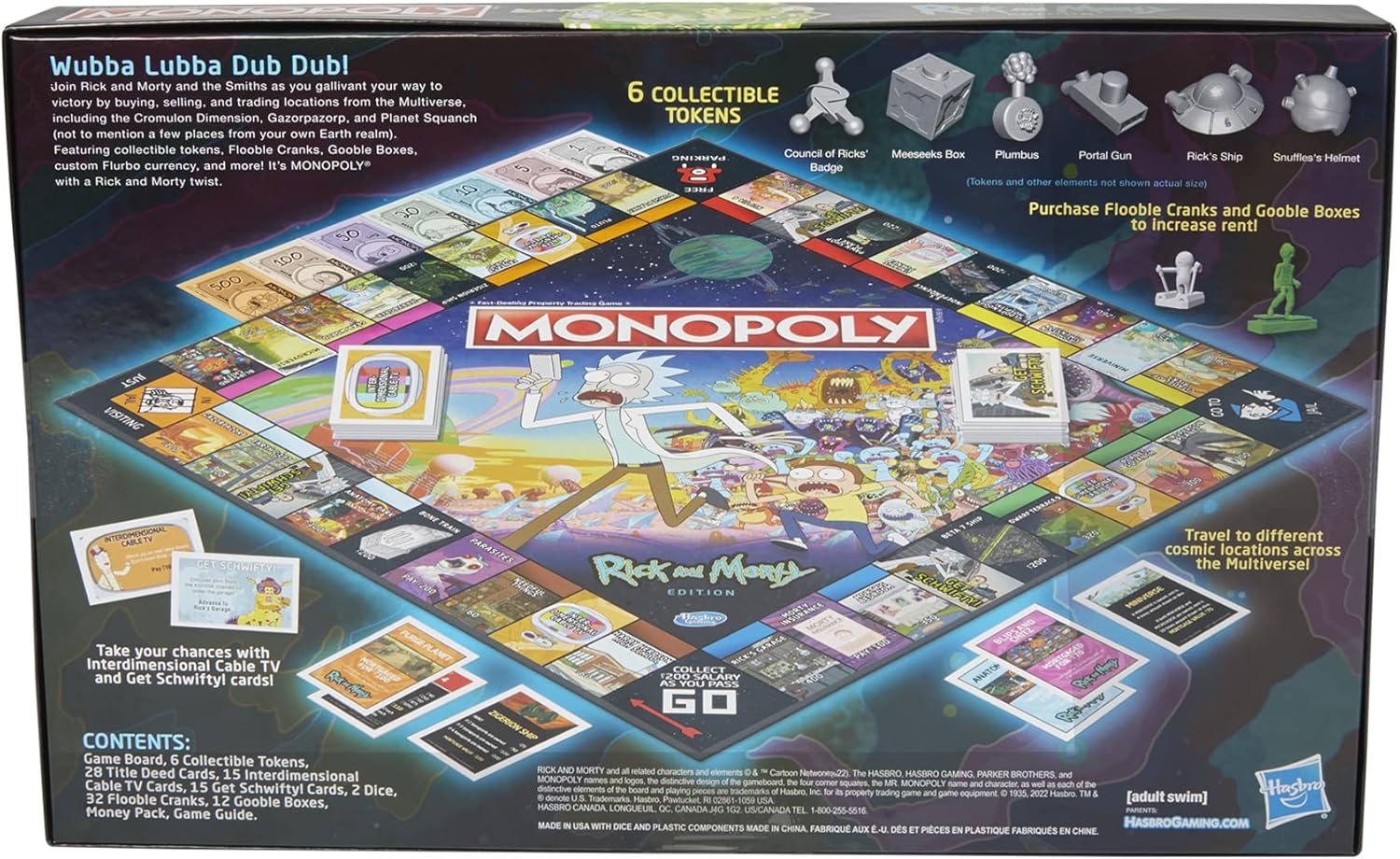 Monopoly Board Game with Collectible Tokens M38543