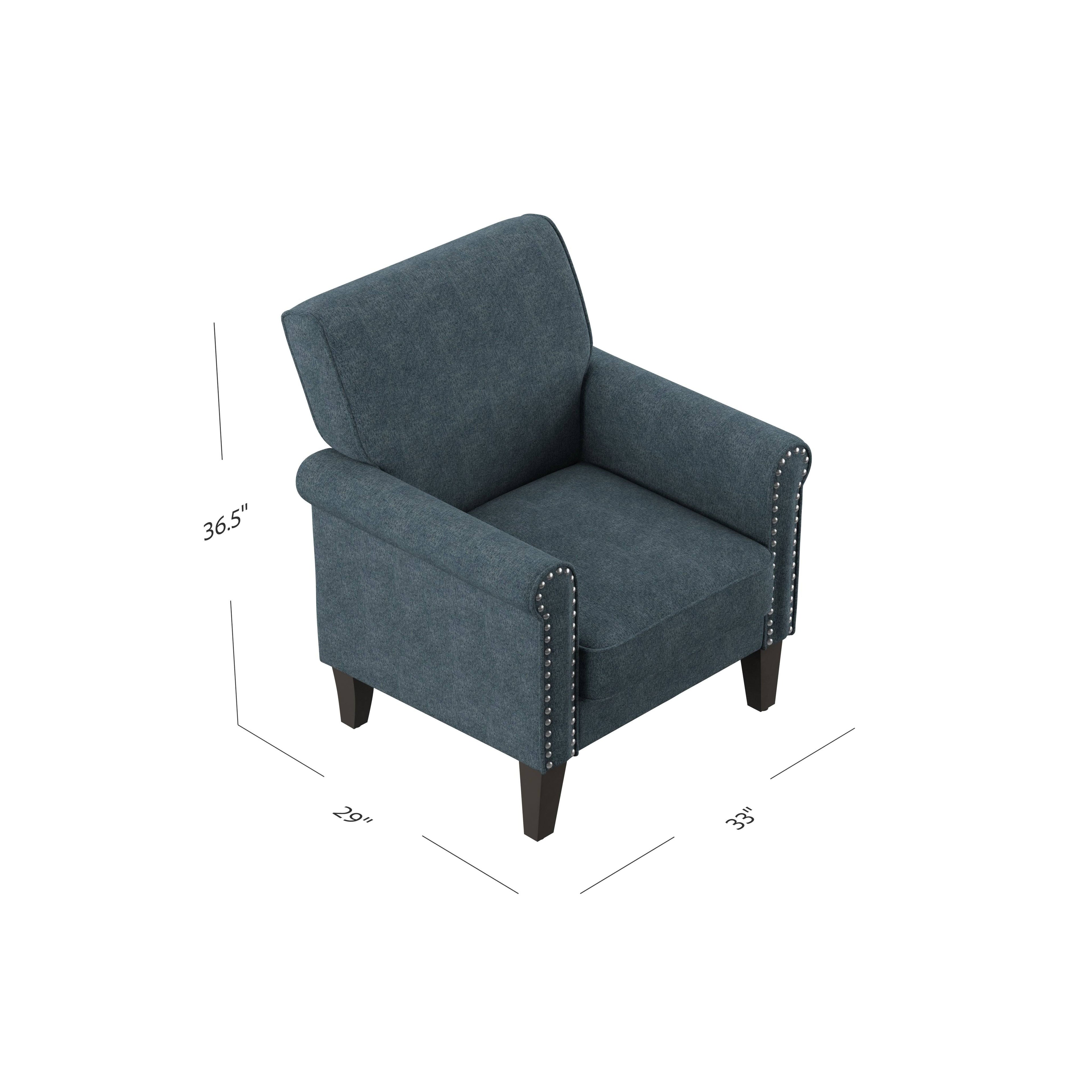 Red Velour Traditional Armchair P622004