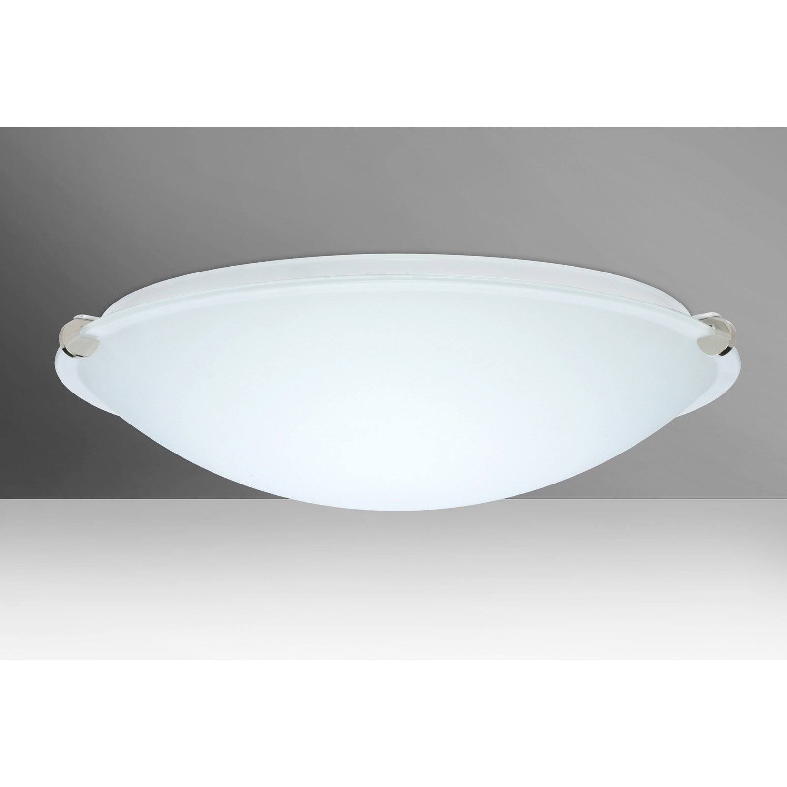 Polished Nickel Flush Mount Light Y486