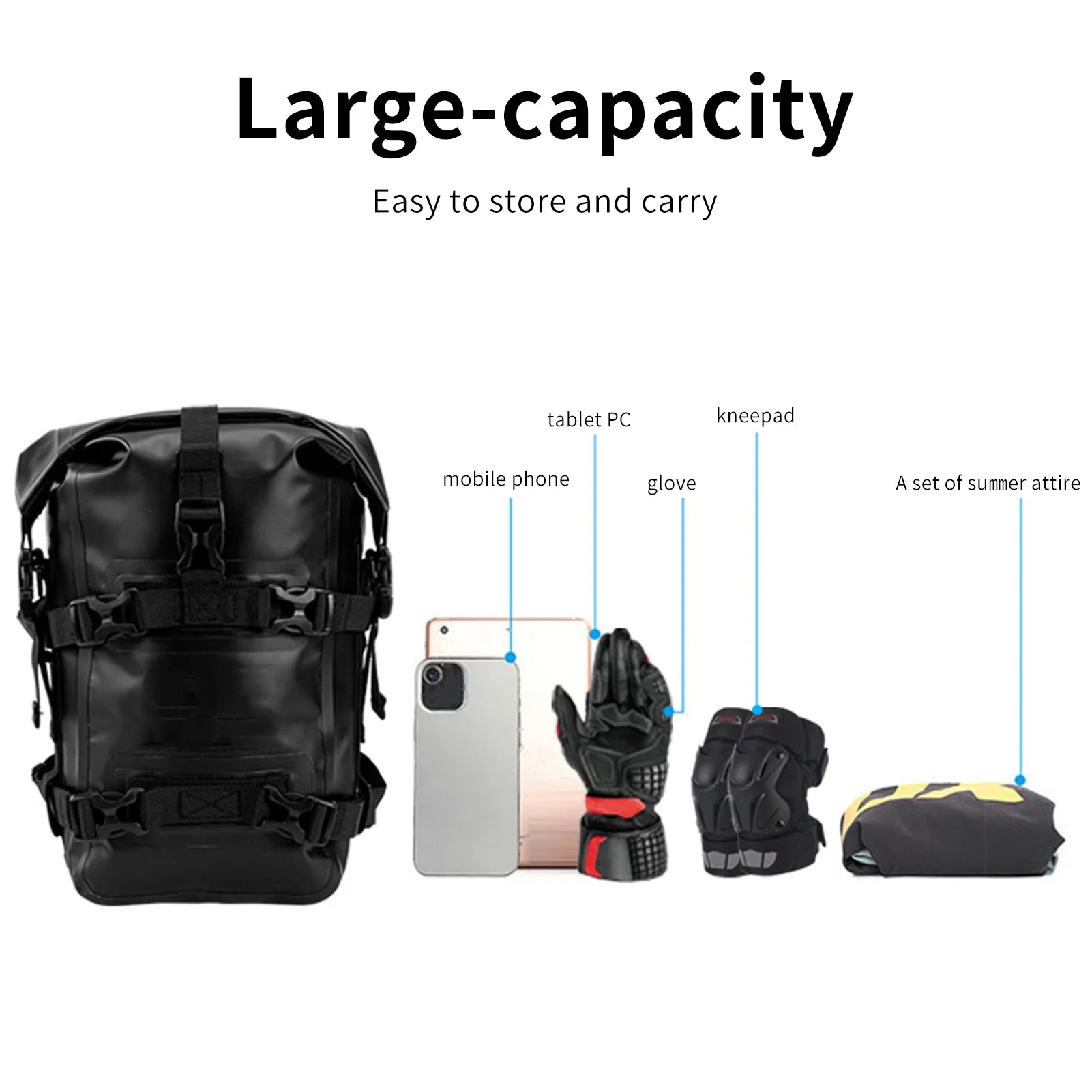 Motorcycle Frame Bag 8L Waterproof P825