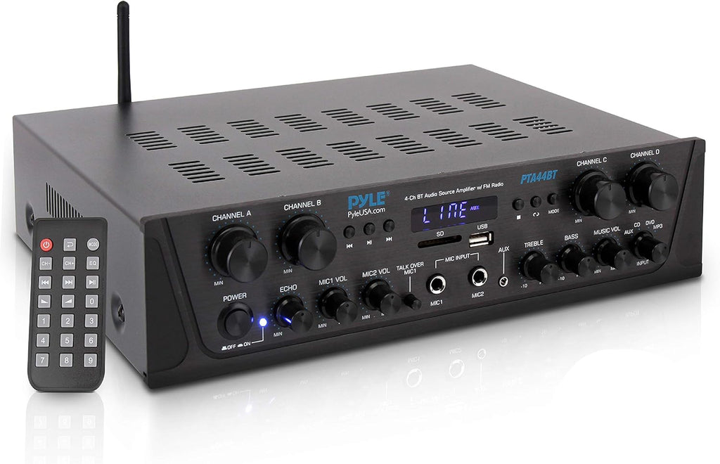 Wireless 6 Channel 600 Watt Bluetooth Stereo Receiver Amplifier G1500