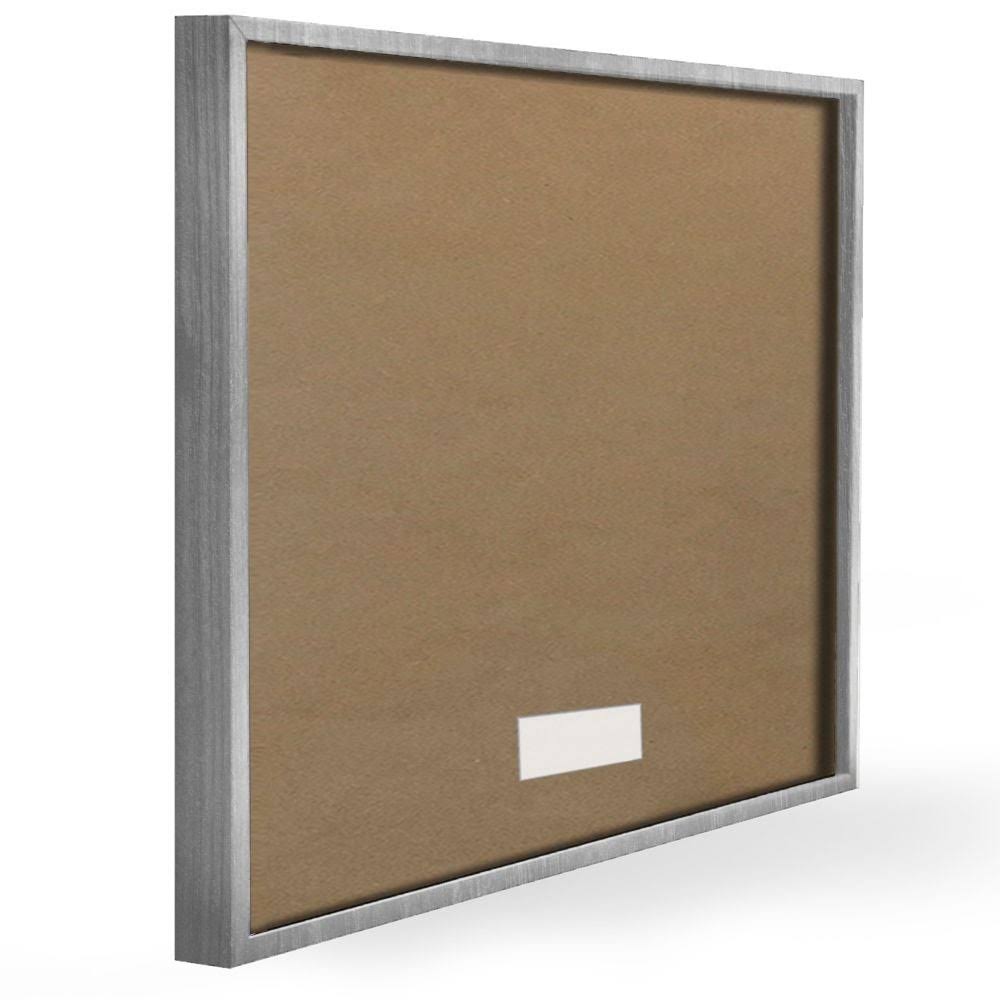 4pc Gray Framed Giclee Texturized Art Set T638