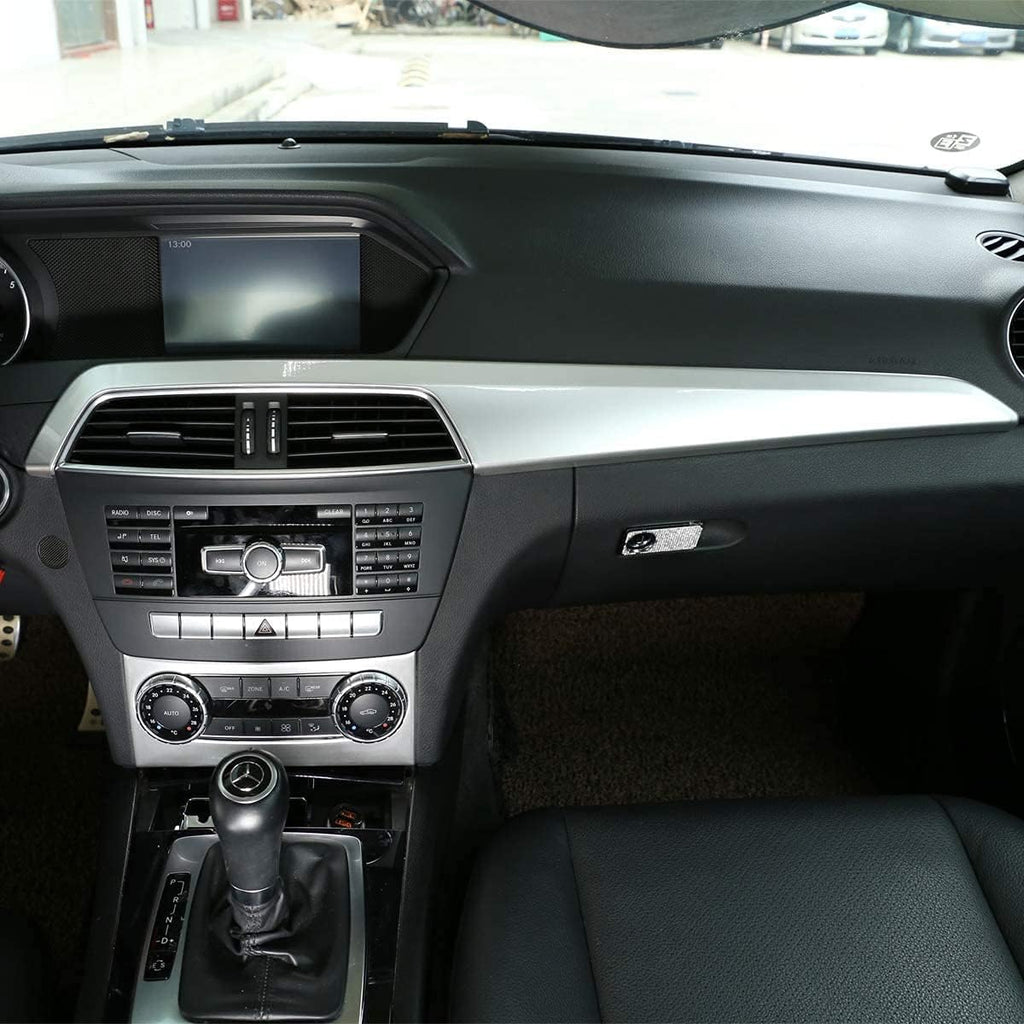 Carbon Fiber Car Center Console Dashboard Cover Panel for Mercedes Benz C Class W204 Y97519
