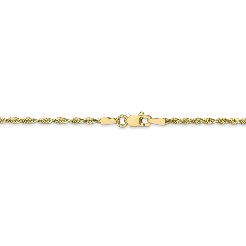 10k Gold 1.8mm Rope Chain Necklace 22 Inch C6155