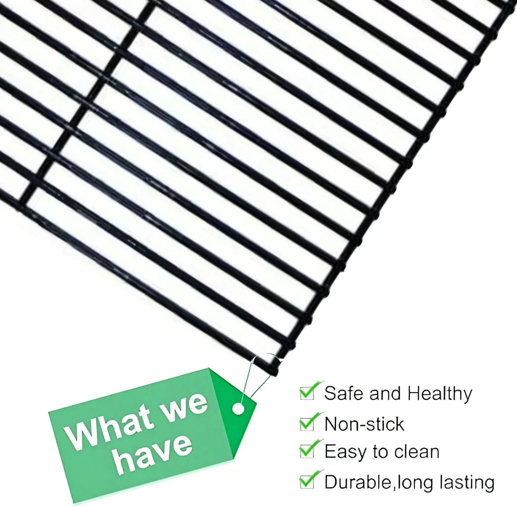 Set of Two 17 inch Grill Cooking Grates Replacement Parts for Gas Grills E193703