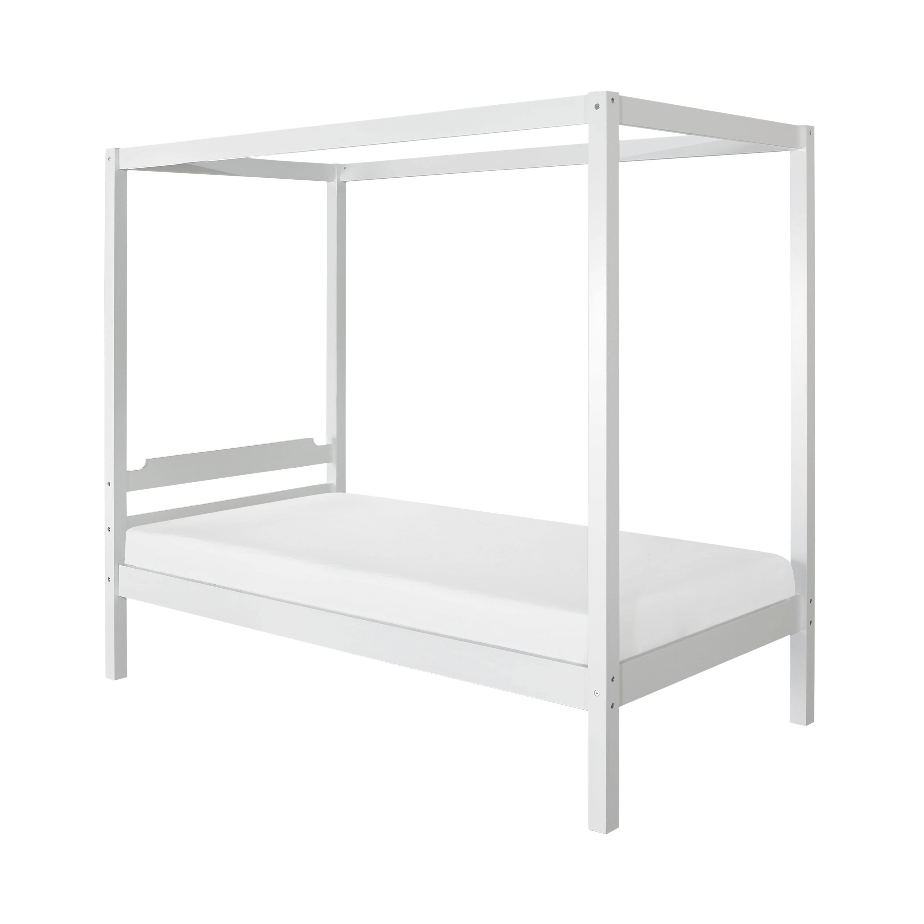 Twin Canopy Bed - White Z611