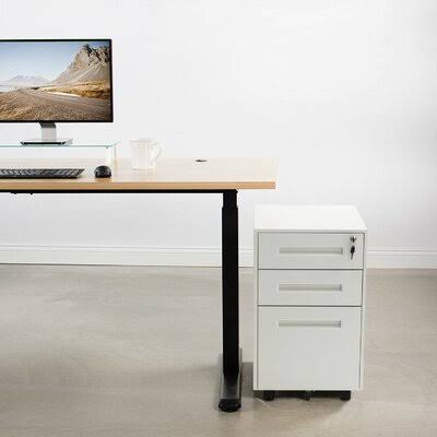 White 3-Drawer Vertical Filing Cabinet C5387
