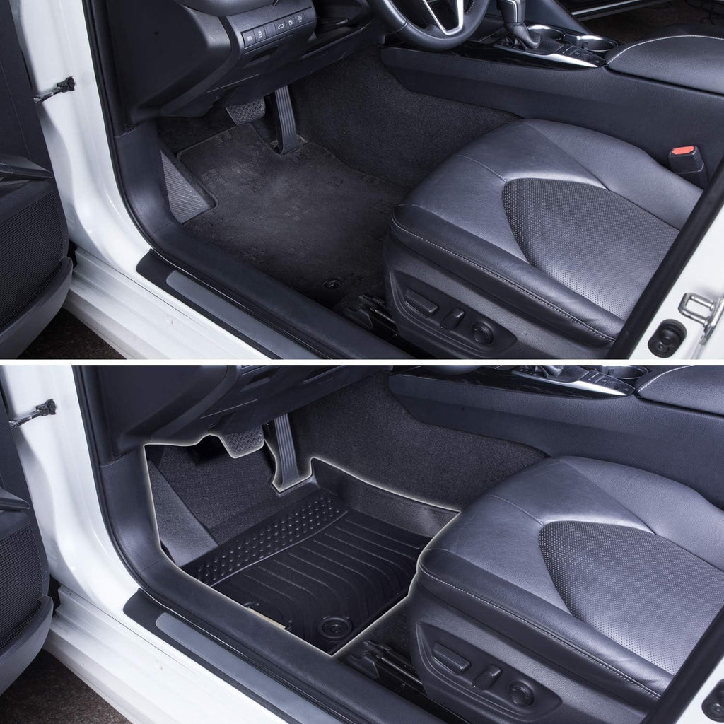Black Floor Mats Liners for Ford Fusion / Lincoln MKZ 2017 2018 2019 2020 Heavy Duty All Weather Front and Rear Car Carpet D2355