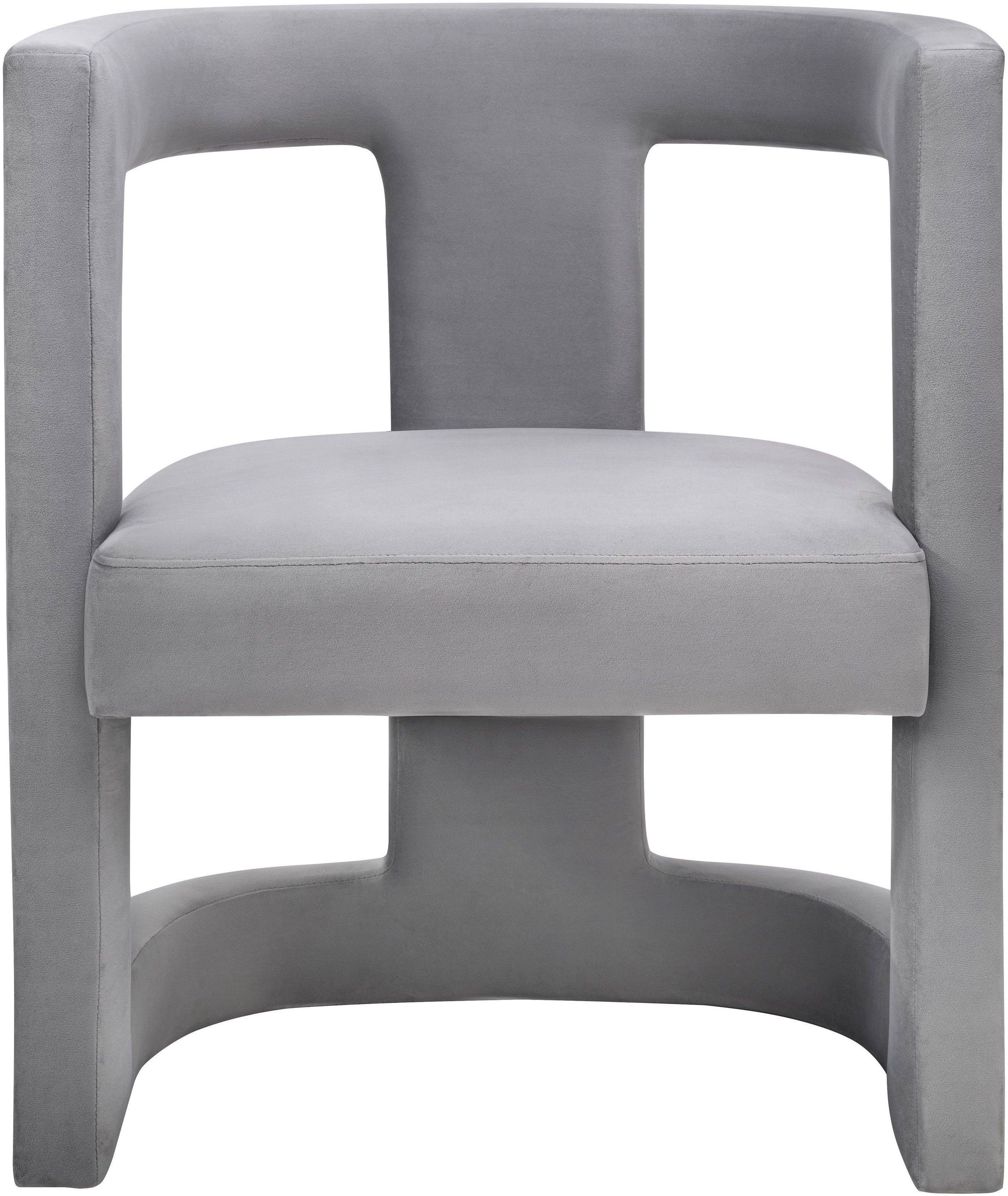 Grey Velvet Chair L8981