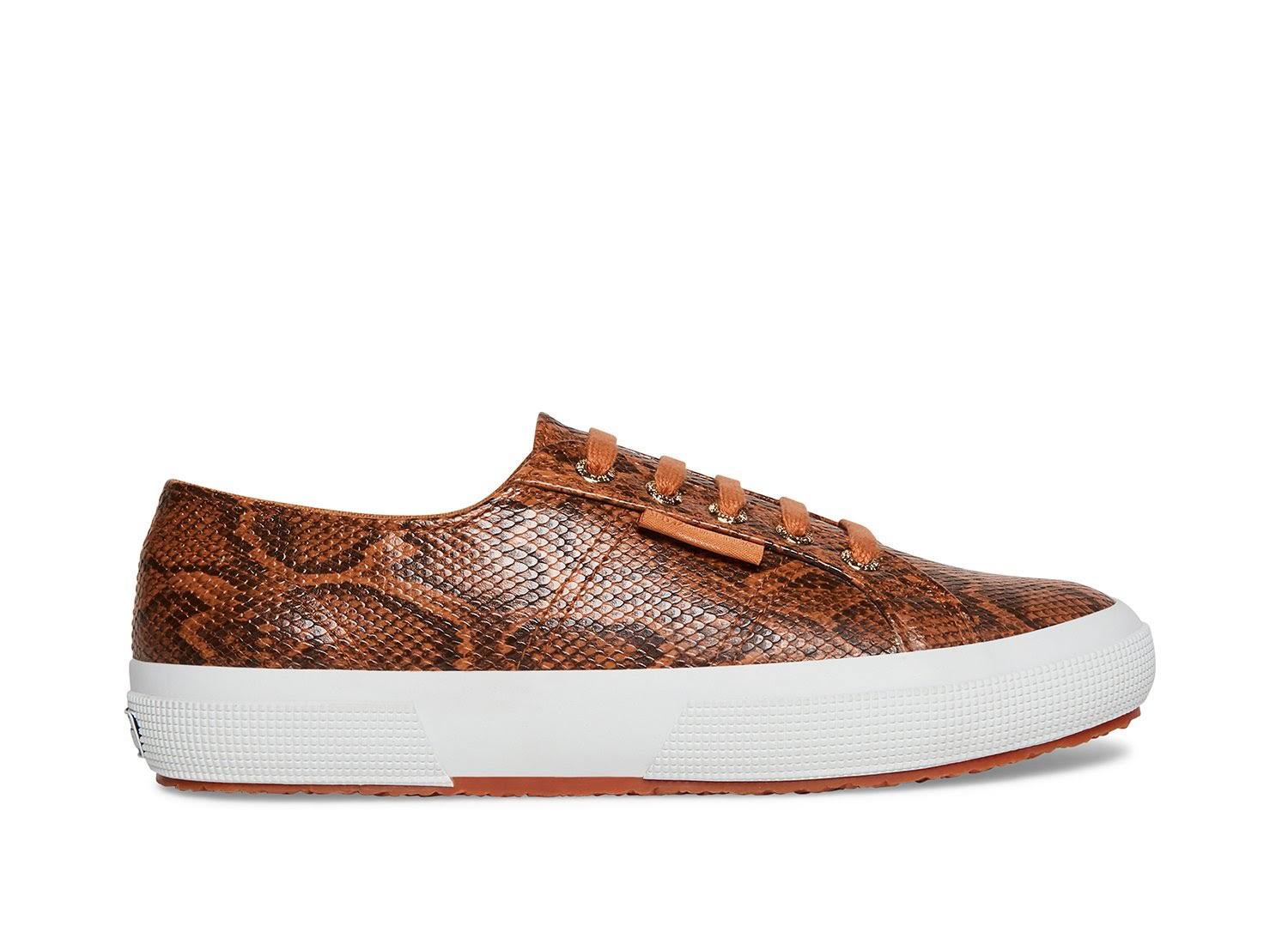 Faux Snake Brown Sneakers S892