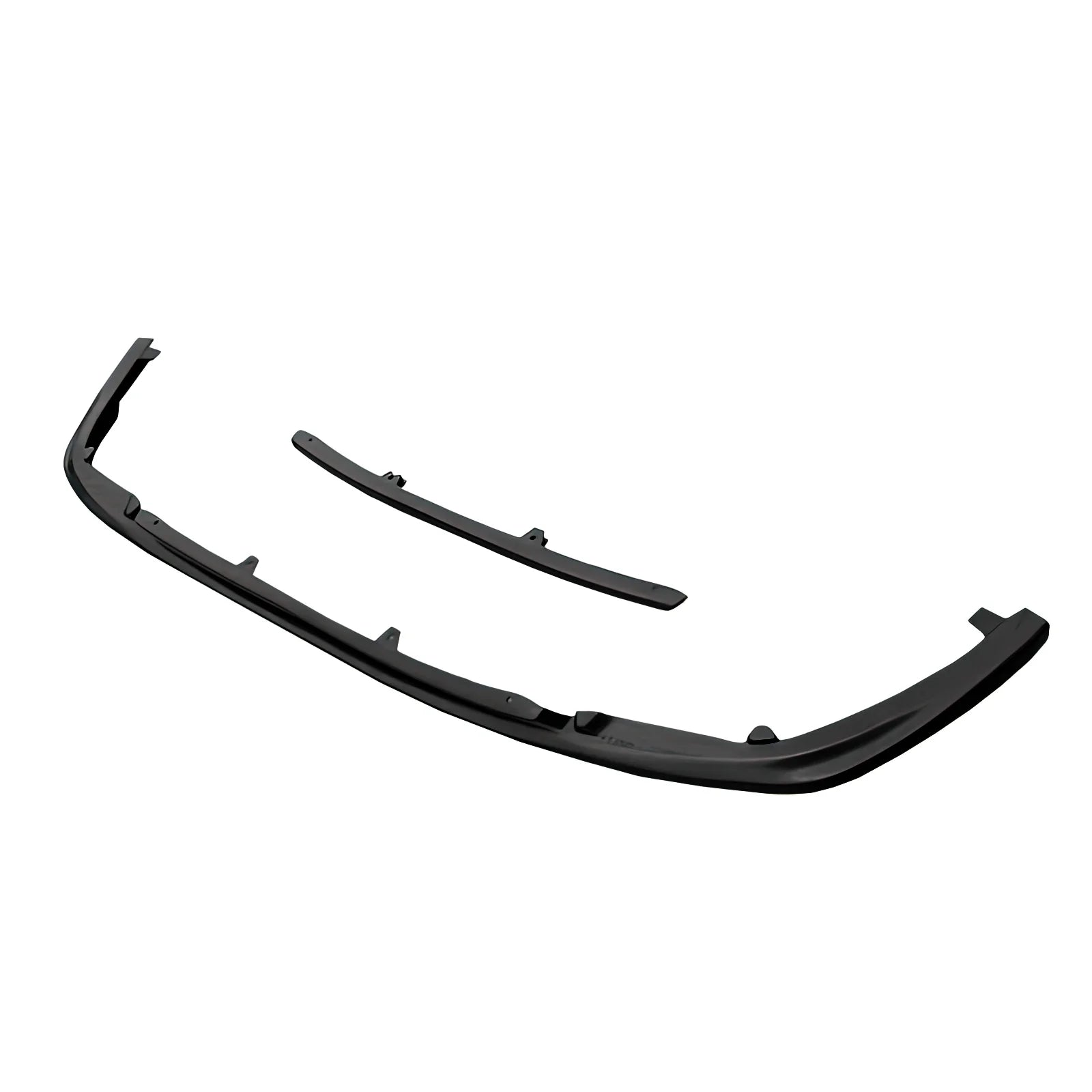 Front Bumper Lip Unpainted Black PU Polyurethane Air Dam Chin Spoiler Splitter U516226