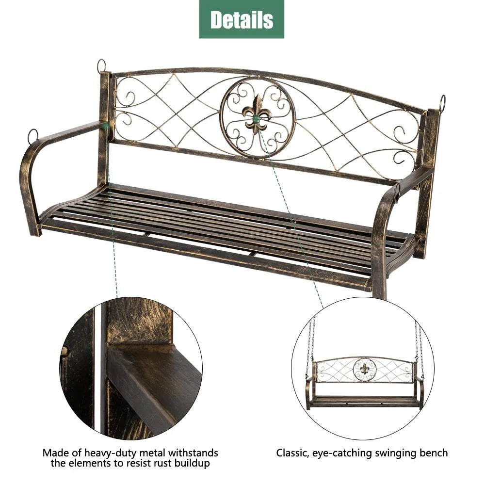 Metal Porch Swing Chair Z49204