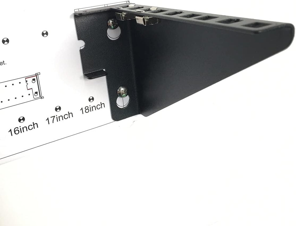 2U Light-Loading Foldable 19 Inches Cold Rolled Steel Vertical Wall Mount Rack L434695