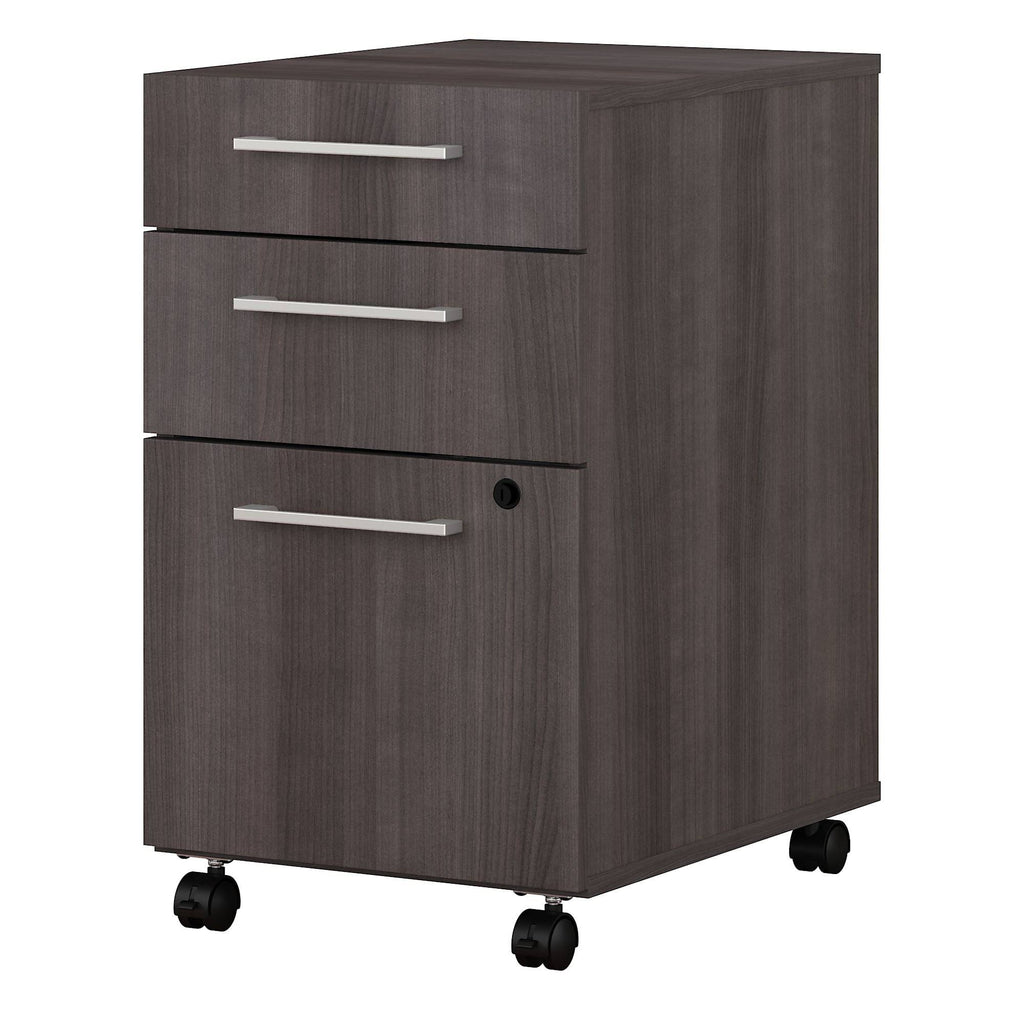 3 Drawer Mobile File Cabinet, Storm Gray E14558
