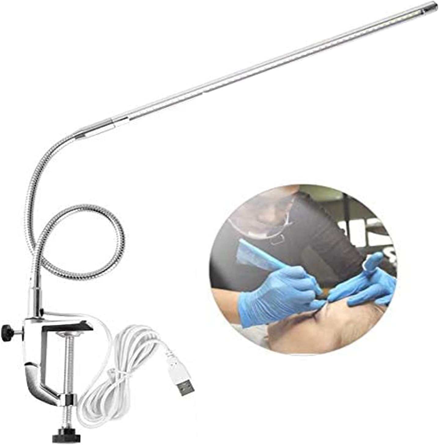 USB LED Desk Lamp with Clamp W930569